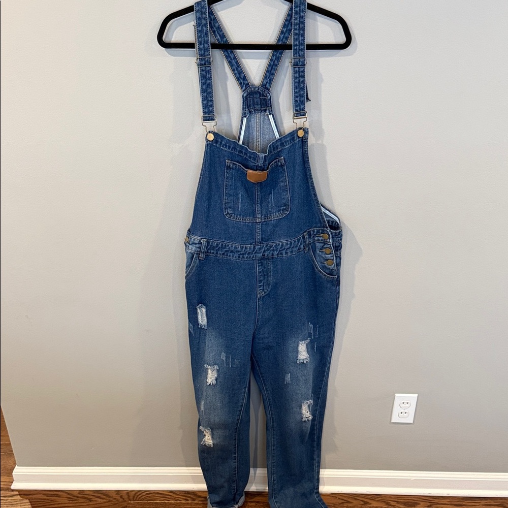 Blue Denim Overalls